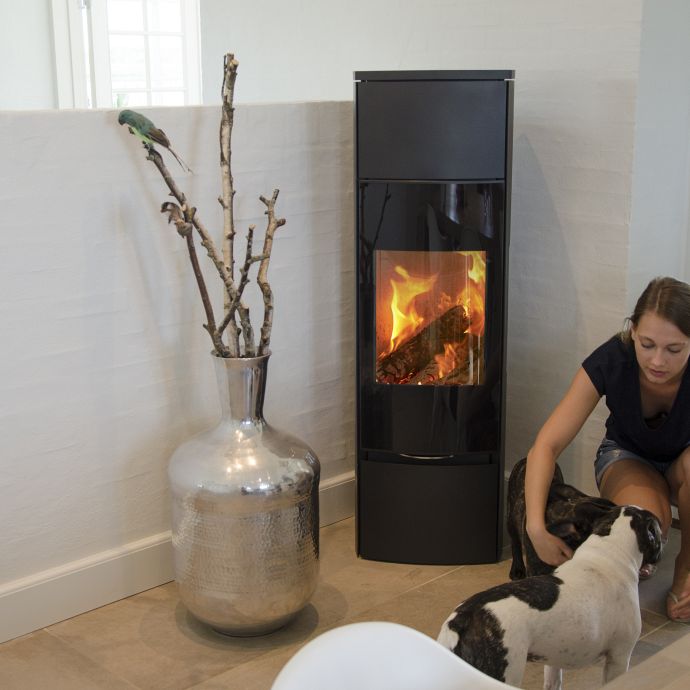 Bella High woodburning stoves from Jydepejsen Ideal for smaller homes
