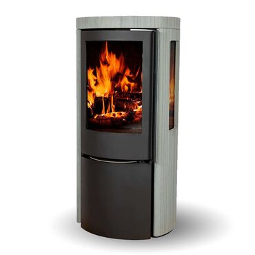 Cozy Classic Grey Wood Sandstone Sideglas