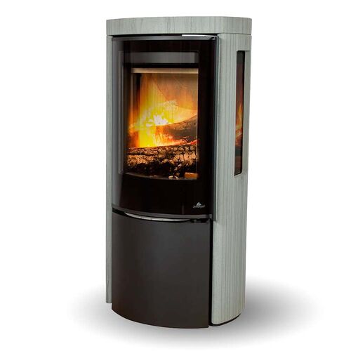 Cozy Modern Grey Wood Sandstone Sideglass